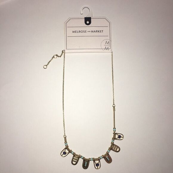 — Melrose and Market — Gold & Turquoise necklace - Picture 6 of 8